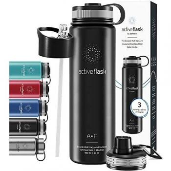 Botella de Agua Térmica Active Flask + Pajita