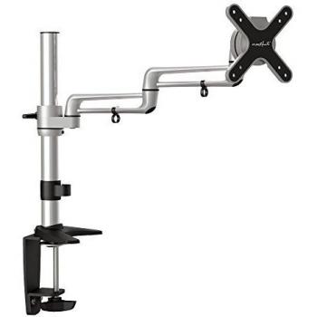 PureMounts PM-STYLE-DM-23C - Soporte de Escritorio para monitores de hasta 71 cm/28, orientable, Giratorio, VESA 100, Longitud del Brazo: 2 x 16 cm Aprox.
