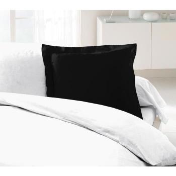 Funda de almohada Lovely Home 100% algodón Negro 63 x 63 cm