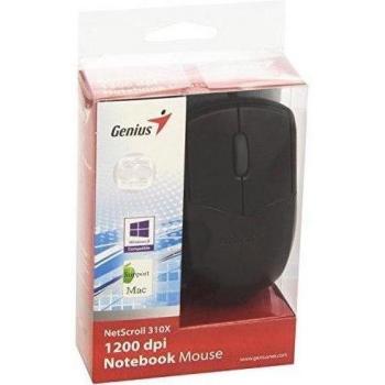 Genius Netscroll 310X - Ratón óptico, USB, 1200 DPI, color negro