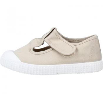 Victoria Canvas Strap Sandals for Kids - White, Velcro Closure, Size up to 30