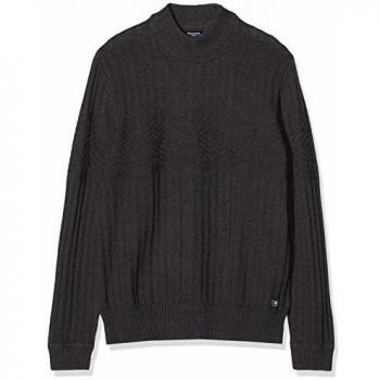 Jack & Jones JPRARVIN Knit High Neck Jersey, Gris