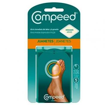 Compeed Bunion Plasters (5 Units) - Hydrocolloid dressings designed to relieve pain from bunions, provide cushioning, and protect against friction and pressure