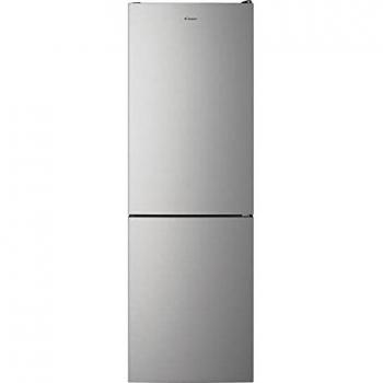 Candy Fresco CCE3T618FS, Frigorífico Combi, 60CM, 344L, Total No Frost, Almacenamiento Flexible, Cajón Verdulero, Control Interno, LED, Puertas Reversibles, Altura Ajustable, 39DB, Clase F, Silver