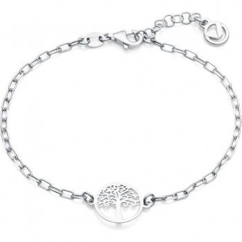 Pulsera Trend de plata de ley con motivo del árbol de la vida