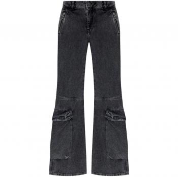 Diesel Women's Flared Denim Cotton Jeans in Black | Size 28 | A147390CBDH02