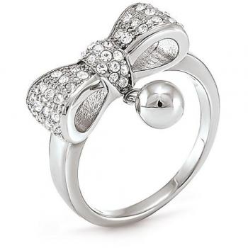 Anillo de mujer de acero inoxidable Folli Follie plateado talla 10