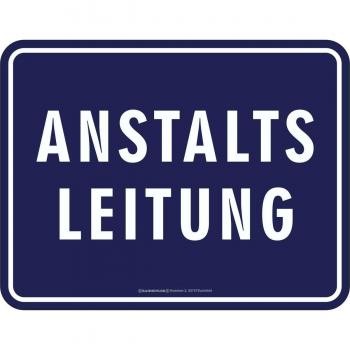 Original sin marco, Cartel de chapa para la selbsternannte o unfreiwillige Guía Fuerza: ANSTALT línea