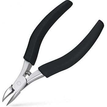 URAQT Alicates Cortauñas, Alicates Uñas Pies Precisión, Cortador de Cutículas para Gruesas y Duras Uñas Paroniquia Onicomicosis Hongos en Las Uñas, Pinzas de Uñas con Mango de Agarre Suave