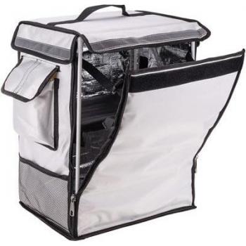 Mochila Isotérmica Portátil Blanca 42 Litros 35x49x25cm para Picnic, Camping y Entrega de Alimentos