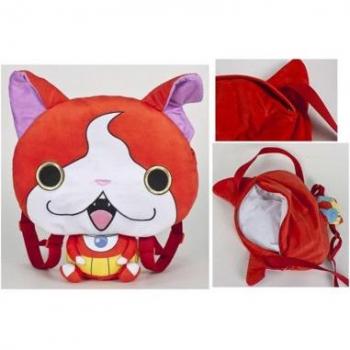 Mochila de peluche Yo-Kai Watch con diseño original, material suave y resistente, capacidad para llevar objetos personales, correas ajustables y detalles bordados