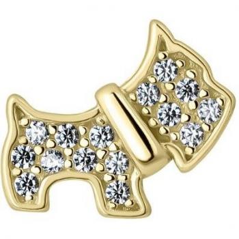 Ear Candy - Piercing Doggie de plata bañada en oro amarillo 18k