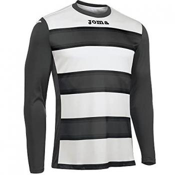 Joma Europa III Camiseta de Juego Manga Larga, Hombre, Antracita/Blanco, 6XS-5XS