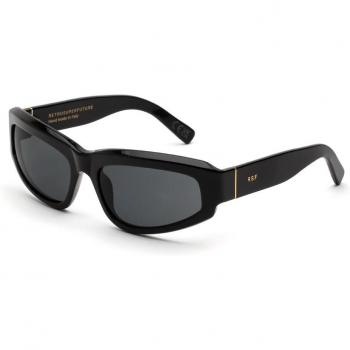 Retrosuperfuture Motore Black 5AB Unisex Sunglasses, Size 61, Avvolgente Nero