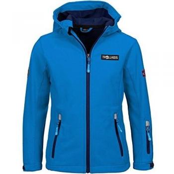 Trollkids Chaqueta Softshell para Niños Oslofjord, Color Azul Medio/Azul Marino Talla 2 años