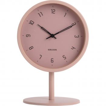 Reloj de sobremesa Karlsson Stark de metal rosa mate analógico quartz 15 cm