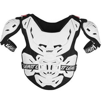 Leatt Peto 5.5 Pro Protector de pecho para niños Negro-Blanco (un tamaño)