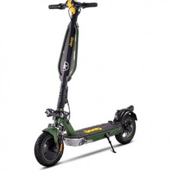 Patinete eléctrico Jeep 2xE Adventurer, Scooter eléctrico, batería 48 V Motor 350 W brushless 18.9 NM, Doble suspensión, Ruedas de 10 Pulgadas, Verde Camuflaje