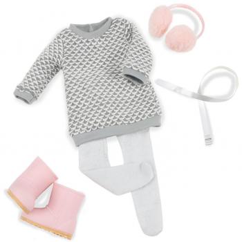 Our Generation - Conjunto de invierno con vestido sweater y accesorios