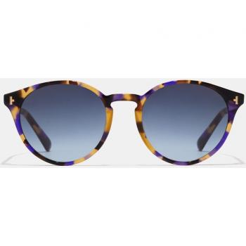 Gafas de sol unisex redondas de acetato en havana