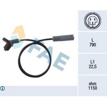Sensor ABS FAE 78017 - Sensor de velocidad de rueda, compatible con vehículos específicos, fabricado por FAE, incluye conector eléctrico y cumple con estándares de calidad