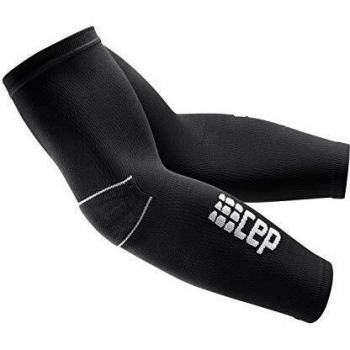 CEP Compression Long Arm Sleeves, Black/White, III
