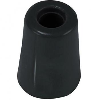 Brinox Tope Puerta Grande con Tornillo, Negro, 5x3.7x3.7 cm