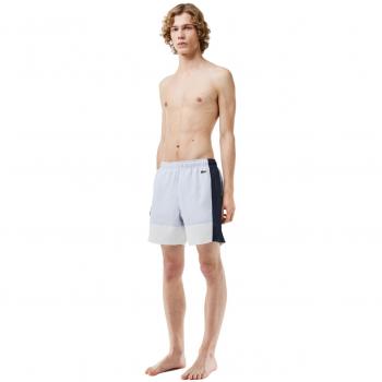 Bañador Azul para Hombre Lacoste con Bolsillos Laterales y Trasero