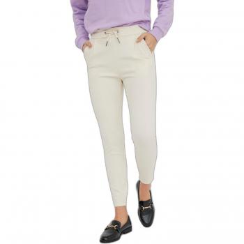Vero Moda Women's Casual Loose-Fitting Corded Trousers in Beige