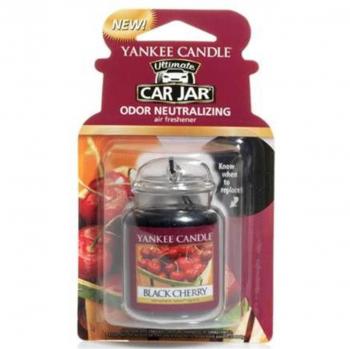 Ambientador para Coche Yankee Candle Black Cherry - Ambientador de Ventilación, Fragancia a Cereza, 1 Unidad