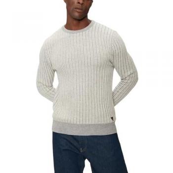 Guess Crew Neck Wool Blend Sweater - Round-neck Knitwear, male, Gray, Size: M, Grey Polyester Pullover