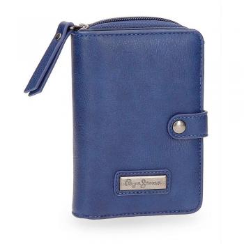Pepe Jeans Croc Monedero, 14 cm, 0.36 Litros, Azul