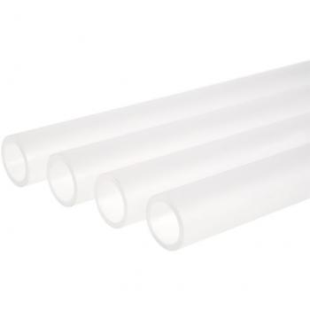 Tubo Duro Acrílico PMMA 13/10mm Satinado 80cm - Set de 4 Unidades para Refrigeración de Computadoras