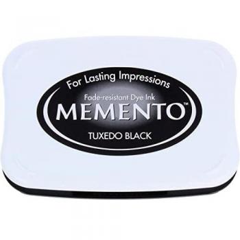 Tsukineko ME000900 - Almohadilla de tinta, color negro, 9.8 x 6.8 x 1.8 cm