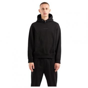 Armani Exchange Men's Black French Terry Hooded Sweatshirt, Size XS