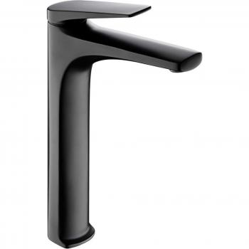 Grifo monomando de lavabo alto negro mate Delos Imex BDD055-3NG