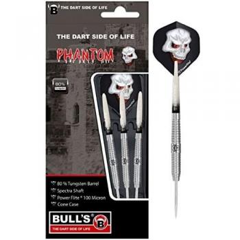 Bulls Phantom Pt3 Steel Dart Dardos, Unisex Adulto, Plata, 25g