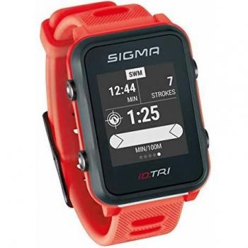 Sigma Sport ID.Tri Set Reloj de triatlón GPS, Unisex-Adult, Neon Red,
