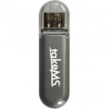 TakeMS Colorline - Memoria USB de 64 GB, plateado