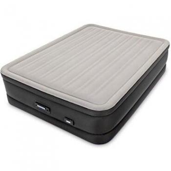 Intex Premaire Colchón Hinchable Fibertech, PVC-57% POLYESTER-33% ABS-7% CU-3%, Gris, 152 x 46 x 203 cm