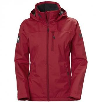 Chaqueta Helly Hansen Crew Hooded Roja para Mujer