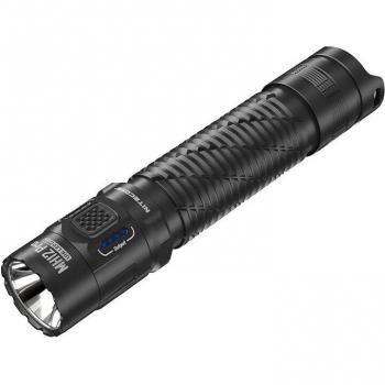 Nitecore MH12 Pro UHi40 LED Rechargeable Flashlight, Lithium Ion, 3300 Lumens, White, Black