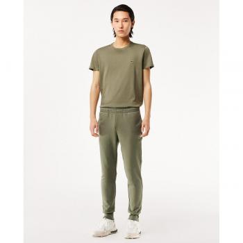 Pantalón de chándal Jogger Lacoste para hombre en felpa de algodón ecológico, color verde caqui, talla XL