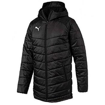 Chaqueta de Entrenador PUMA LIGA Sideline Bench para Hombre - Negra y Blanca - Talla L - Cálida y Funcional
