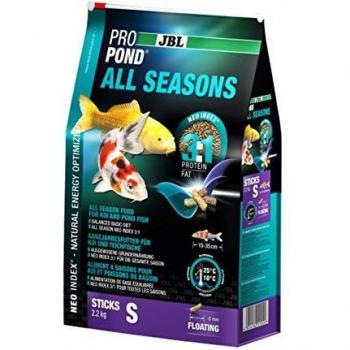 JBL All Season Food for Koi, Floating Food Sticks, Seasonal Food, ProPond All Seasons, Size S, 2.2 kg