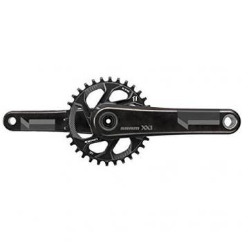 Sram MTB XX1 BB30 1 x 11 Q-Factor 156-175 mm - Biela para Bicicletas, Color Negro