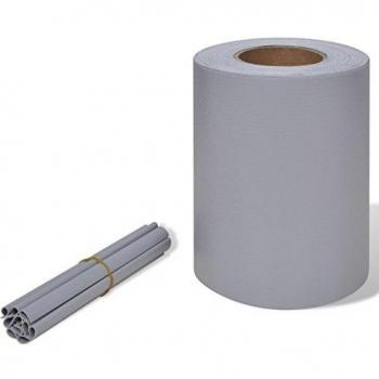 Rollo aislamiento de PVC para vallas color gris claro 70 x 019 m