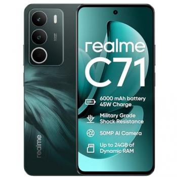 Smartphone Realme C71 6GB/128GB, Pantalla 6.67 120Hz, Batería 6300mAh, Carga Rápida 45W, Cámara AI de 50MP, Dual