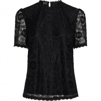 Women's Lace Tank Top Pieces Olline - Black, XL