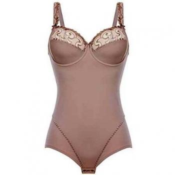 Felina 251210-531 Women's Rhapsody Taupe Non-Padded Underwired Bodysuit One Piece Body 95F